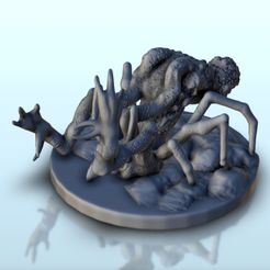 51.jpg STL file Alien spider on ground 7 - Sci-Fi Science-Fiction 40k 30k・3D printable design to download, Hartolia-Miniatures