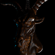 Preview2.png Bust of the Baphomet Creature 3D print model