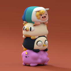 tower-1.png Файл STL ADVENTURE TIME FANART - фионна, торт, кусковая космическая принцесса и гунтер・Модель 3D-принтера для скачивания
