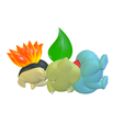 download-3.png Totodile | Chikorita | Cyndaquil - IMPRESIÓN 3D