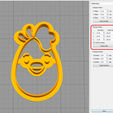 1.png Form for cookies and gingerbread the Egg chick