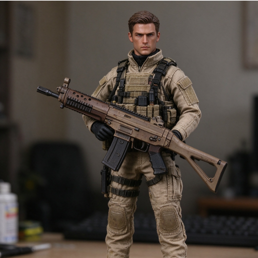 480-mzz - Swiss SIG SG550 Rifle - Digital Model