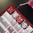 oni_keycaps_02.jpg STL file Japanese Masks Keycaps - Mechanical Keyboard・3D printer design to download