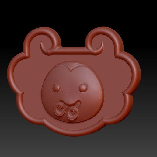 Zodiac Animal Head-Peace Lock-Long Life Lock   6 Snake - 3D model önizlemesi