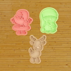 untitled.png STL-Datei COOKIE CUTTER Weihnachts-Kombinationen・Design zum Herunterladen und 3D-Drucken