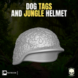 16.png Dog Tags and Jungle Helmet for action figures