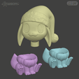 eeveexmas_models.png Eevee Xmas Chibi Easy Print Pokemon Decor