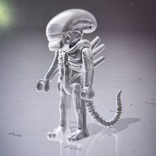 Xenomorph alien compatible with playmobil 3D model