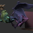 Cut.png Shelf Decor Anime Honkai: Star Rail Castorice's Dragon Netherwing Figurine