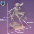 Kasumi-Grey_Measure.png Kasumi/Violet- Persona 5 Royal Anime Figurine STL for 3D Printing
