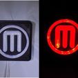 combine_images_display_large.jpg Makerbot M Logo LED Nightlight/Lamp