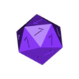 the nightmare d20.stl Crit fail dice (The mighty nat 1 dice)