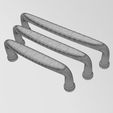 wf0.jpg Cabinet drawer handle and pull N014 miniset 3D print model