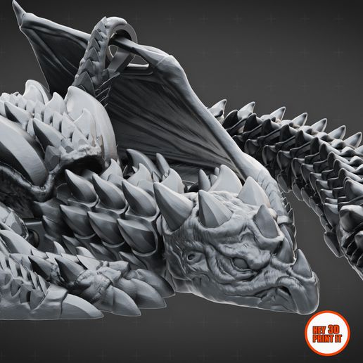 PrintInPlace_Articulated_Winged_Dragon_V04.jpg Dragão alado articulado para impressão no local - 30+ articulações | STL multi-material de 4 cores (Bambu A1 Mini Ready)