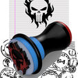 aaaaaaaaaaaa.png STL-Datei Schädel-Stempel / Timbre le crâne kostenlos・3D-druckbare Vorlage zum herunterladen