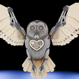 0007.png Horloge Nocturne : Automate Steampunk Sentinelle Hibou