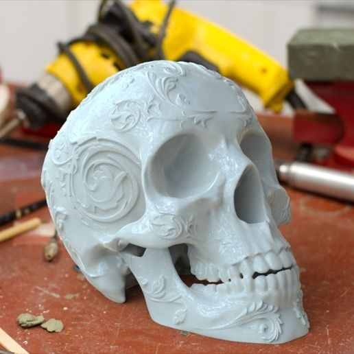 Skull Ornament 3D model