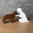 IMG-20240326-WA0043.jpg Boy and his Golden Retriever for 3D printer or laser cut