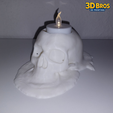 22.png Candle holder - Melting skull