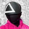 244185848_10226840155209007_1476058152218314432_n.jpg STL file Squid Game Mask - Soldier Mask Foldable(Moveable) - With TUTORIAL(Step by Step)・Design to download and 3D print