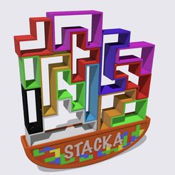 118A8235-45E6-4099-8641-D121B28C67A4.jpeg Бесплатный STL файл STACKA / игра "Тетрис・Дизайн для загрузки и 3D-печати