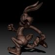 bugs-bunny-keychain-3d-model-obj-stl-ztl-9.jpg Bugs Bunny Keychain