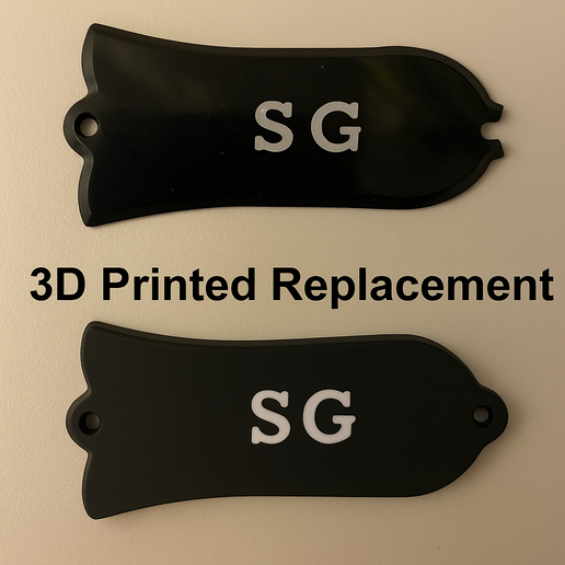 🔙 Gibson SG Standard Truss Rod Cover + Active Pickup Electronics