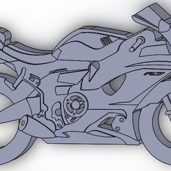 🥷 Kawasaki ZX-6R 2004 Wallart・ STL File for 3D printing・Cults