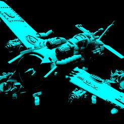 mekjet.png Free STL file Orc Ladz High Tech Fighter Jet・3D printer model to download