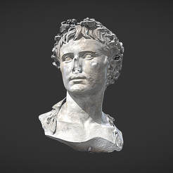 Capture d’écran 2017-11-13 à 14.30.40.png Free OBJ file Bust of Auguste crowned with oak・3D printable model to download