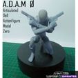 A.D.AM @ Articulated ~ 2 Dall ~ , yy ActionFigure A J Model , Zero NTaiti LAPTOP & 3DPRINTER A.D.A.M 0 (Articulated Doll Actionfigure Model 0) - Resin 3D Printed
