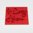 Image-01.png 3D Puzzle "I Love You" - The playful expression of love