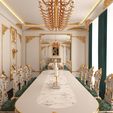 Classic-Dinning-Room-01-White-2.jpg Classic Dinning Room 01 White and Gold