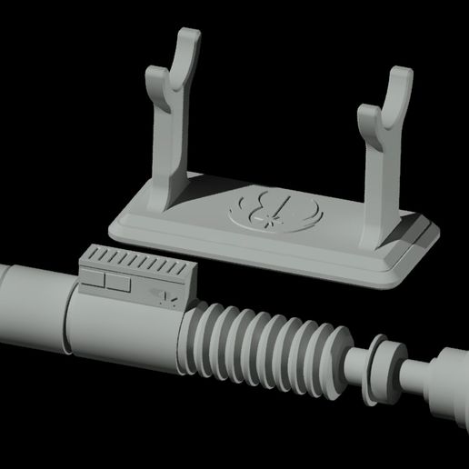 Download Stl File Luke Skywalker Lightsaber With Stand D001 • Model To 3d Print • Cults 0112