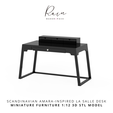 scandinavian-AMARA-inspired-LA-SALLE-DESK-miniature-furniture-3.png Miniature Amara-inspired La Salle Desk with IKEA-Inspired Jokkmokk Chair, Miniature Study Table With Chair, Miniature Office Desk