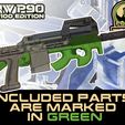 UNW-P90-PE-EMF100-MAG-mount-green.jpg UNW P90 styled Bullpup lower FOR THE PLANET ECLIPSE EMF100