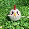 z5544437930882_17f49263a194071cb35caaad69cdd9ab.jpg Cute Chicken Cable Holder - STL & 3mf Multicolor
