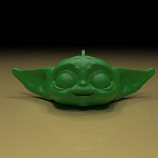 yoda key chain 3D model