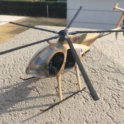 IMG_6345.JPG Файл STL МОДЕЛЬ ВЕРТОЛЕТА MD530 МАСШТАБА 1:35・Модель для печати в 3D скачать