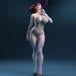 Lady1.png Archivo STL Señora Dimitrescu・Plan de impresión en 3D para descargar