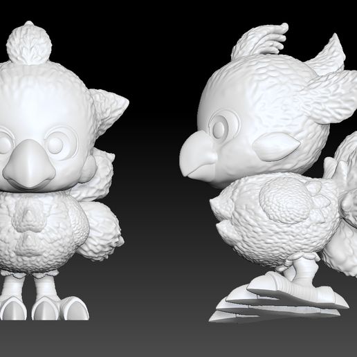 🟪 chocobito final fantasy chocobo chocobo・ STL File for 3D