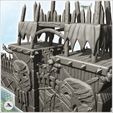 6.jpg Great orc wall with shooting platforms and wooden battlements (2) - Ork Green Horde Fantasy Beast Chaos Demon Ogre
