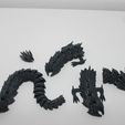 IMG_2804.jpg articulated and modular scaly dragon / without stand / STL