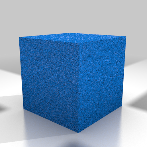 180x180x180 mm Simple Test Cube - 3D model önizlemesi