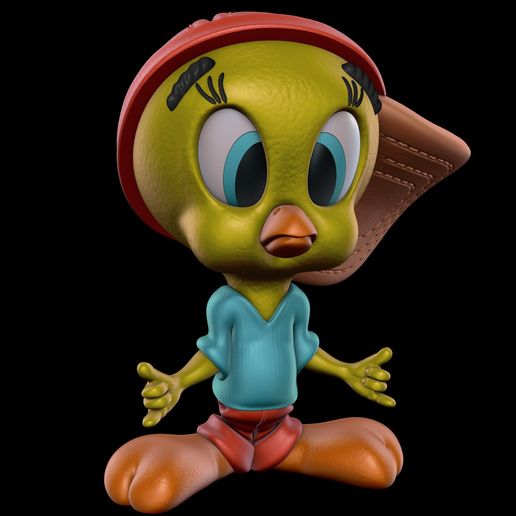 🐦 Tweety Bird (Easy print and Easy Assembly)・ STL File for