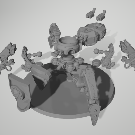 Katarachnophron (Kataphron with Legs) 3D model