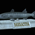 Barracuda-base.png fish great barracuda / Sphyraena barracuda statue detailed texture for 3d printing