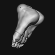 3.png 2 parts | BJD Doll Feet STL | 3D Printable Ball Jointed Doll Parts | Custom Doll 的关节脚