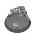 MURO-CASA-DIROCCATA.jpg ROAD PLAN SUPPORT BASE WITH WALL DESTROYED HOUSE WAR WORN OR FANTASY MINIATURE SUPPORT BASE (TEST) 25X25XH3 mm