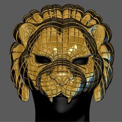 1.jpg -Datei SQUID GAME LION VIP MASK LIFE SIZE COSPLAY PROPS REPLICA NETFLIX 3D Druck Modell herunterladen • Design zum 3D-Drucken, figuremasteracademy